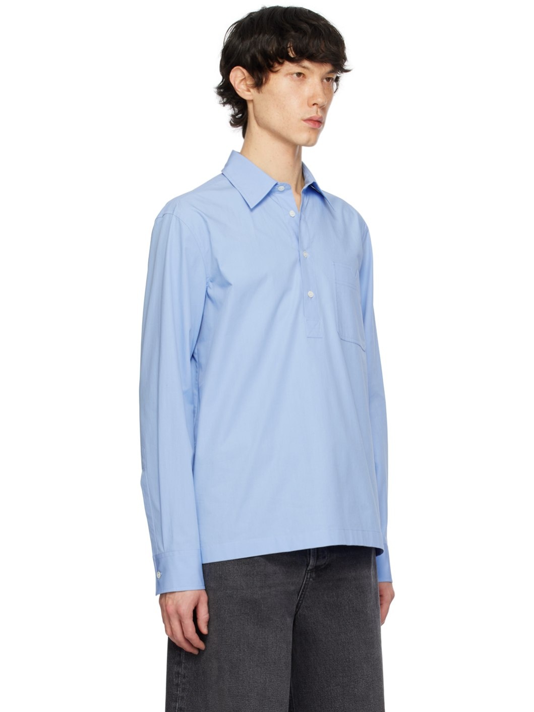 Blue Patch Pocket Shirt - 2