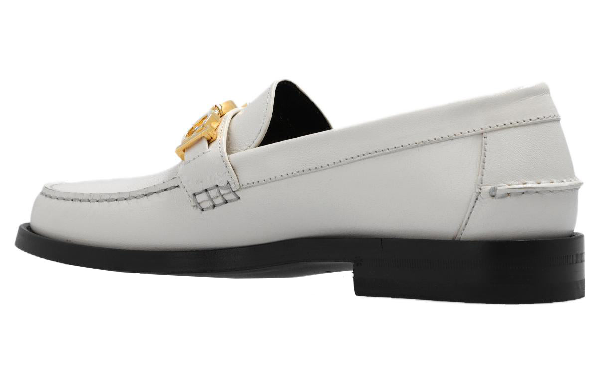 (WMNS) Gucci Loafer with Metal Gucci logo 'White' 700036-D3V00-9022 - 4