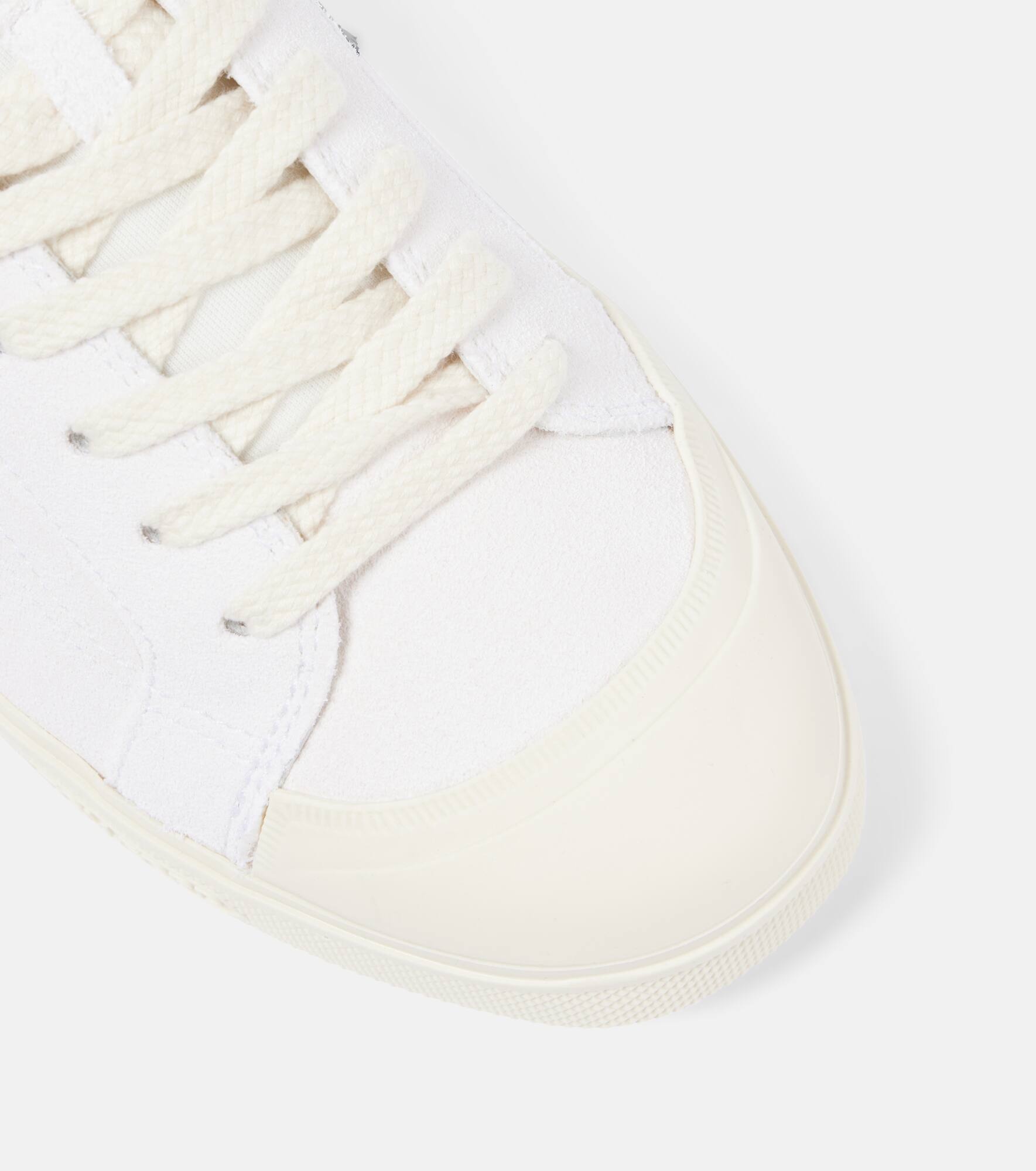Logo leather sneakers - 5