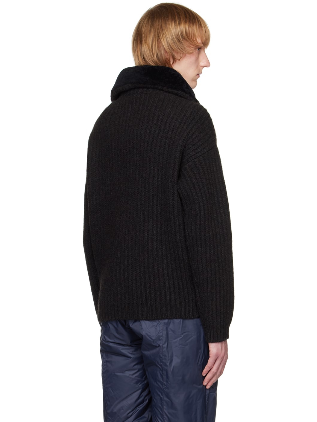 【関税込み】Giorgio Armani ブラック Neve セーター GIORGIO ARMANI Black Neve Sweater | REVERSIBLE
