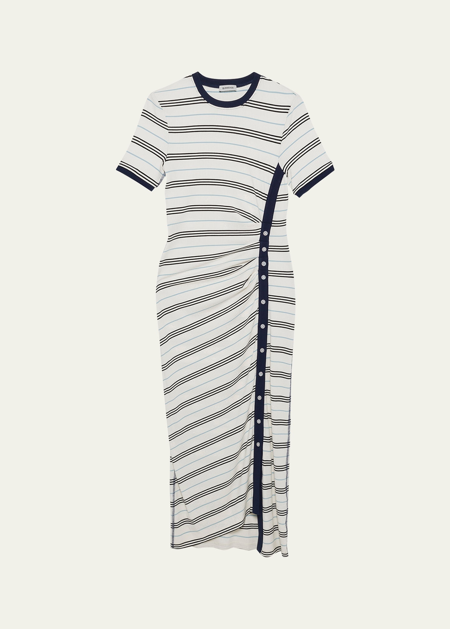 Shanna Short-Sleeve Midi Dress - 1