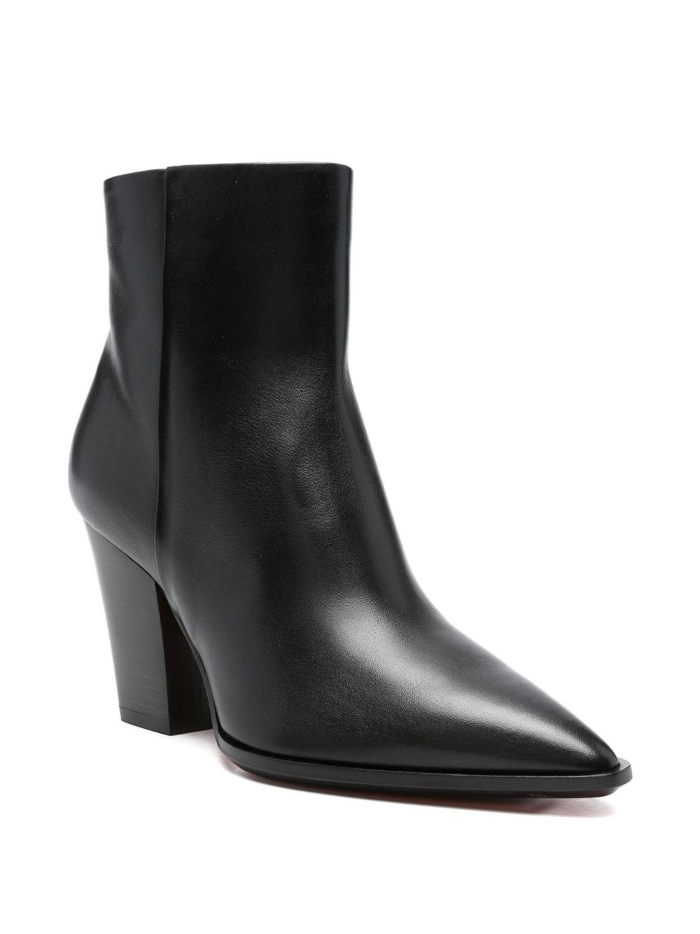 pointed-toe block-heel boots - 2