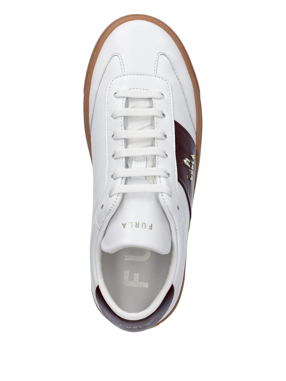 leather panelled sneakers - 3