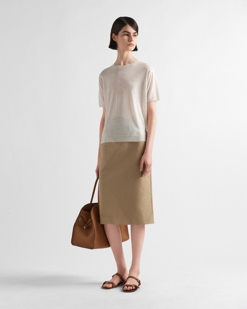 Prada Silk crew-neck sweater outlook