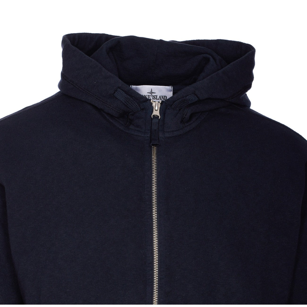 Stone Island Men Zip Logo Hoodie - 4