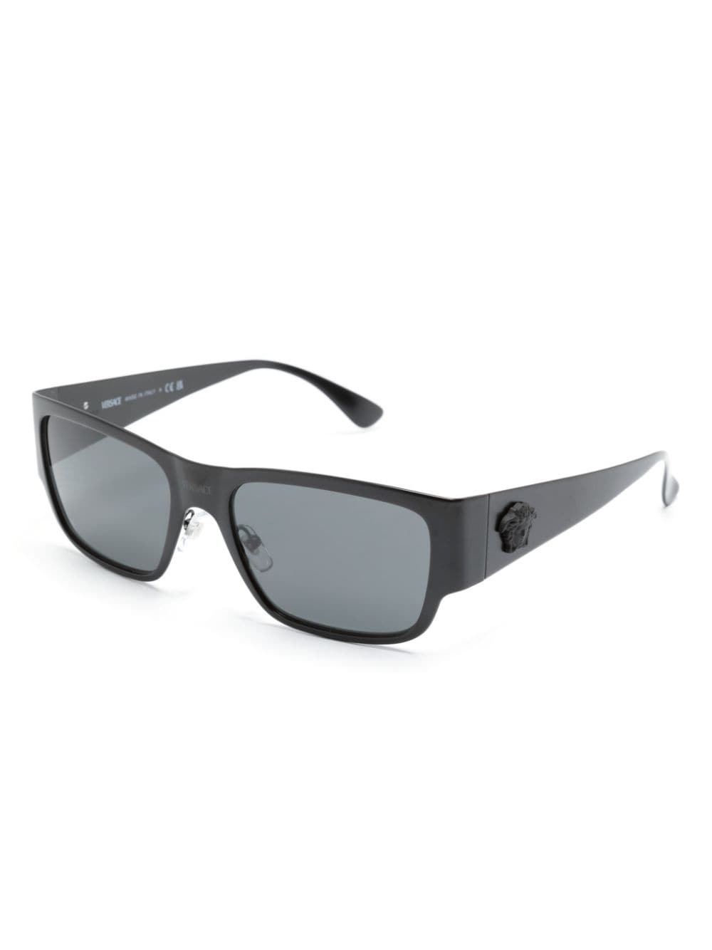 matte-effect rectangle-frame sunglasses - 2