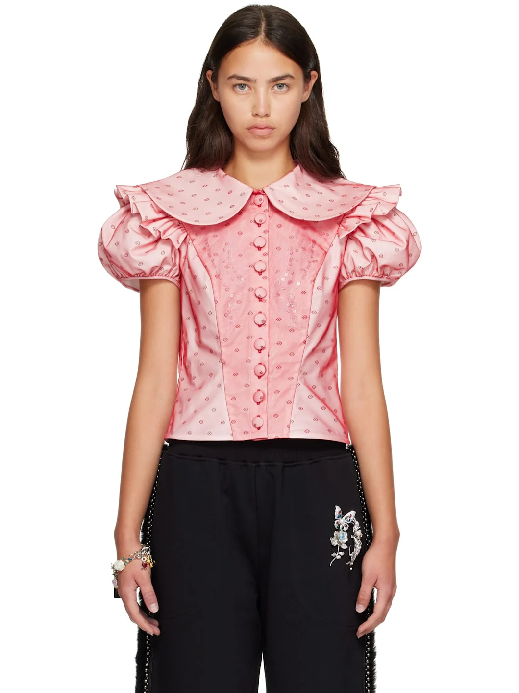 Red Swoon Blouse - 1