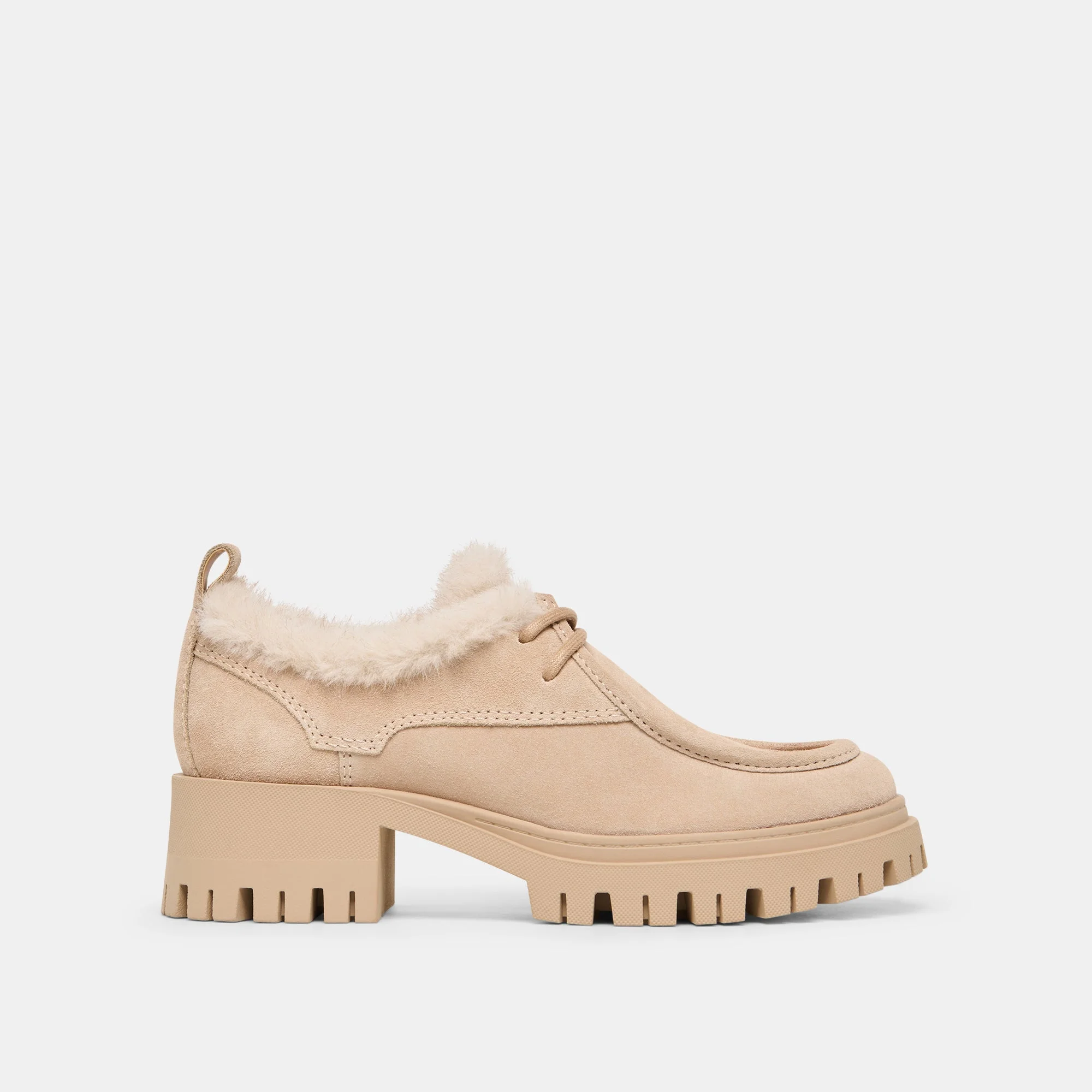 MILZA PLUSH LOAFERS DUNE SUEDE - 1