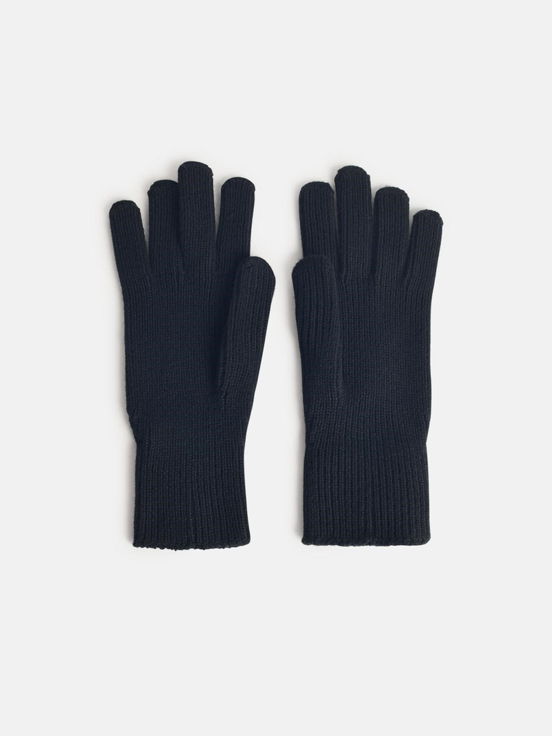 Moncler BLACK VIRGIN WOOL GLOVES outlook