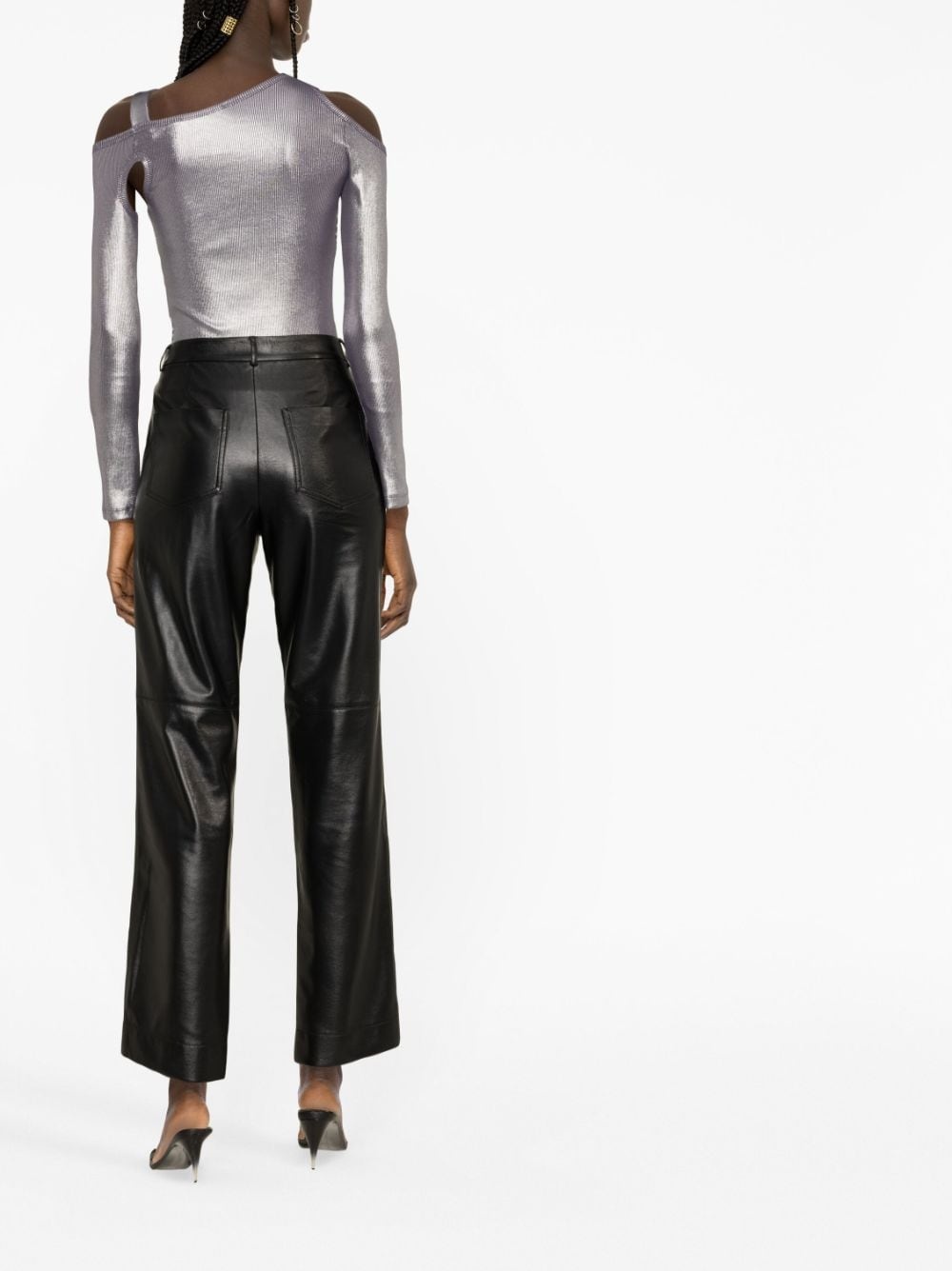 cut-out metallic top - 4