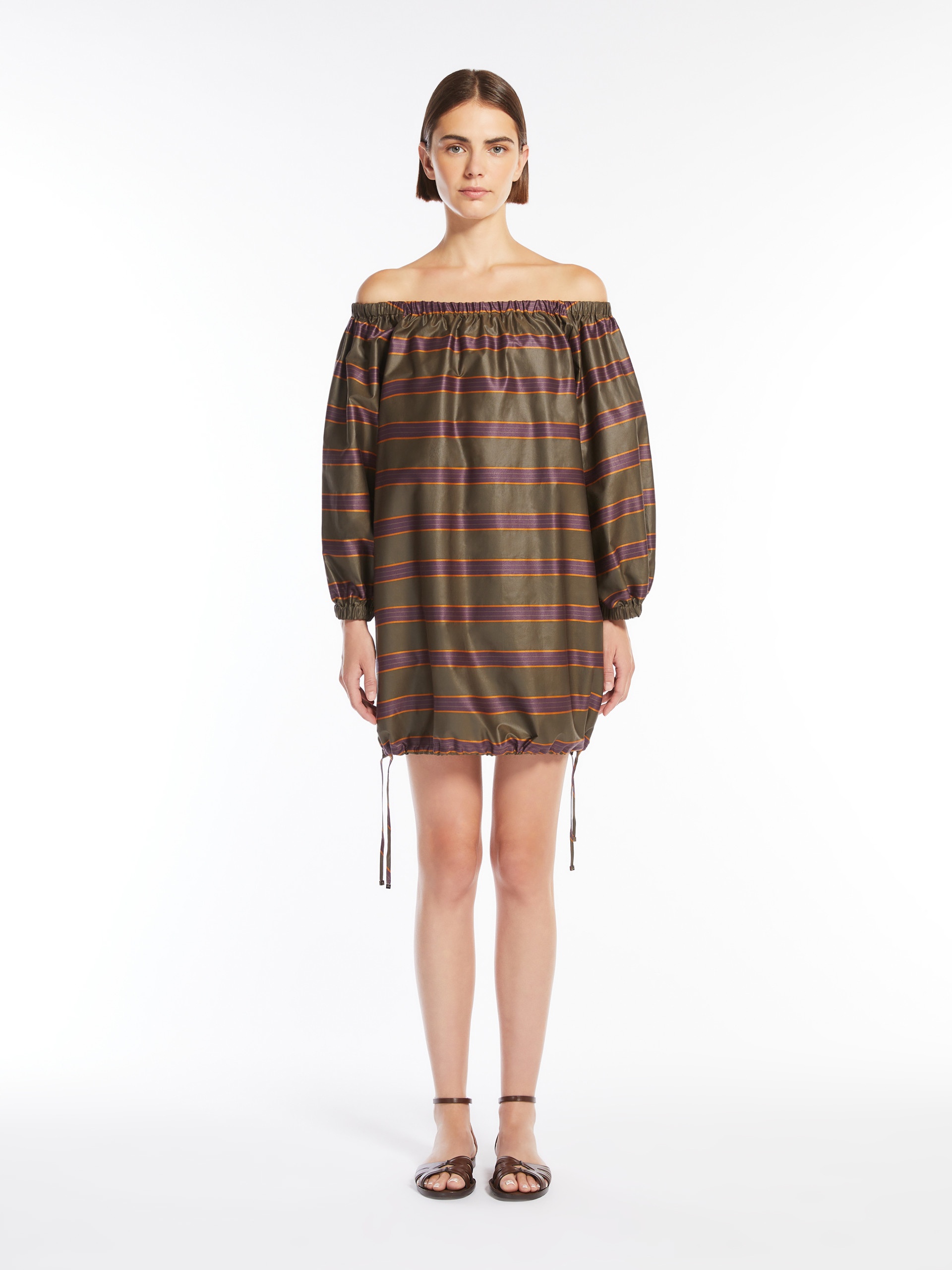 ALCAMO Off-the-shoulder dress in a cotton blend - 3