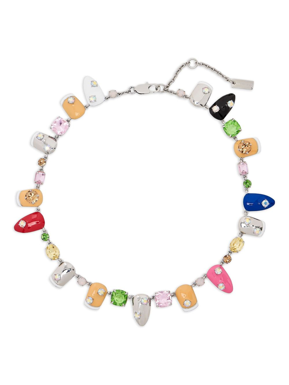nails-embellished necklace - 1