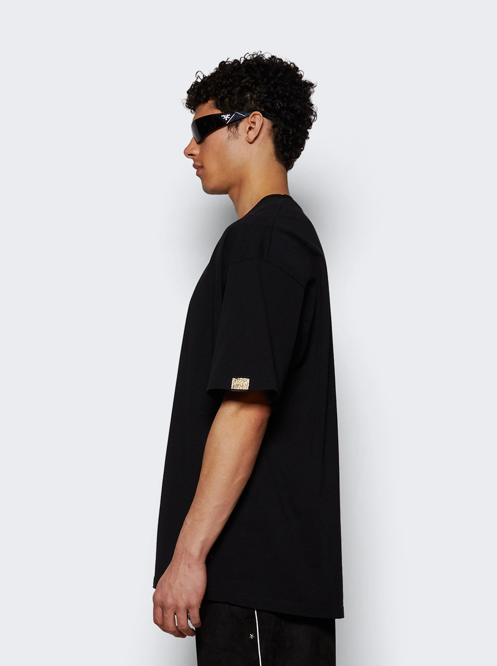 Short Sleeve Oversized Tee Black - 3