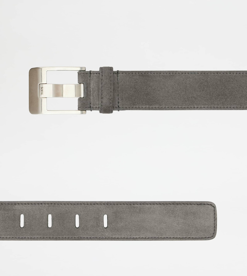 Tod's BELT IN SUEDE - GREY outlook