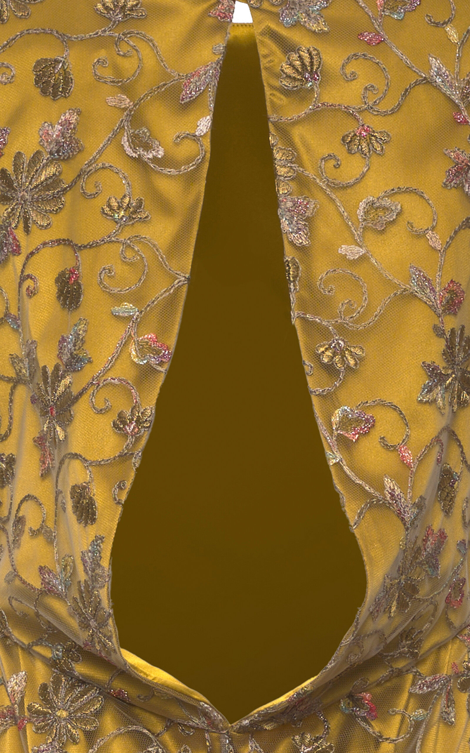 Scilla Open-Back Midi Dress gold - 4