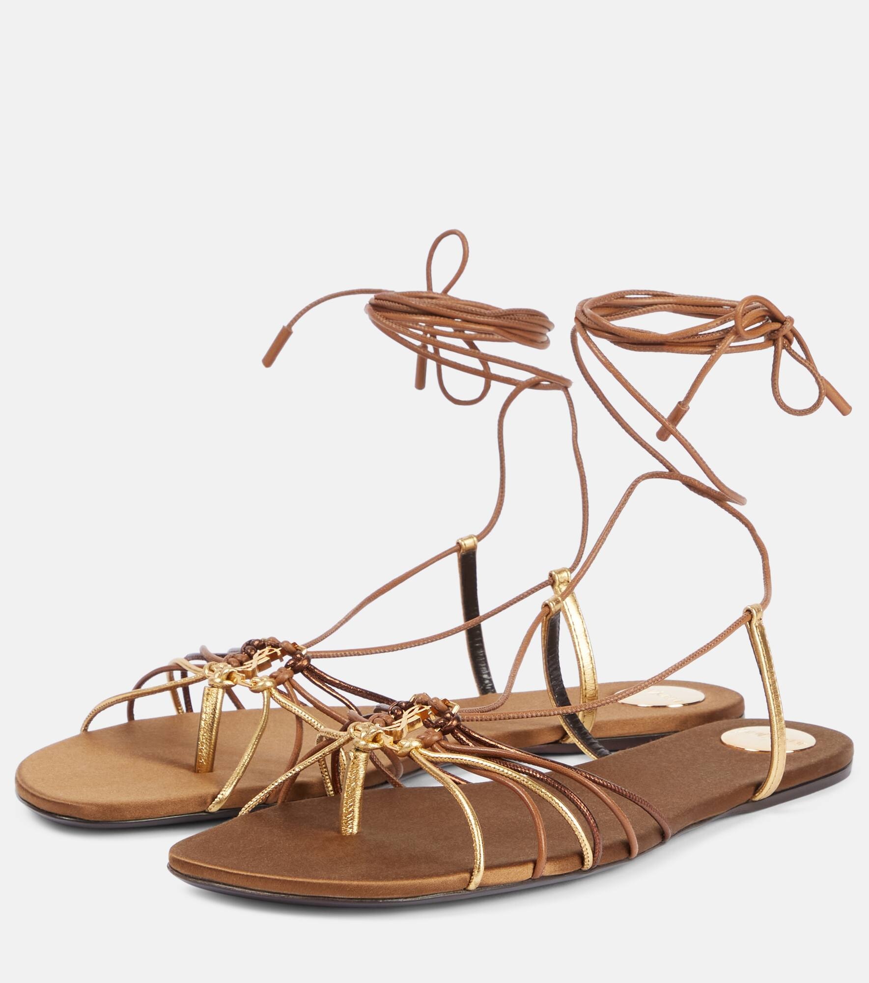 Babylone Cassandre leather sandals - 4
