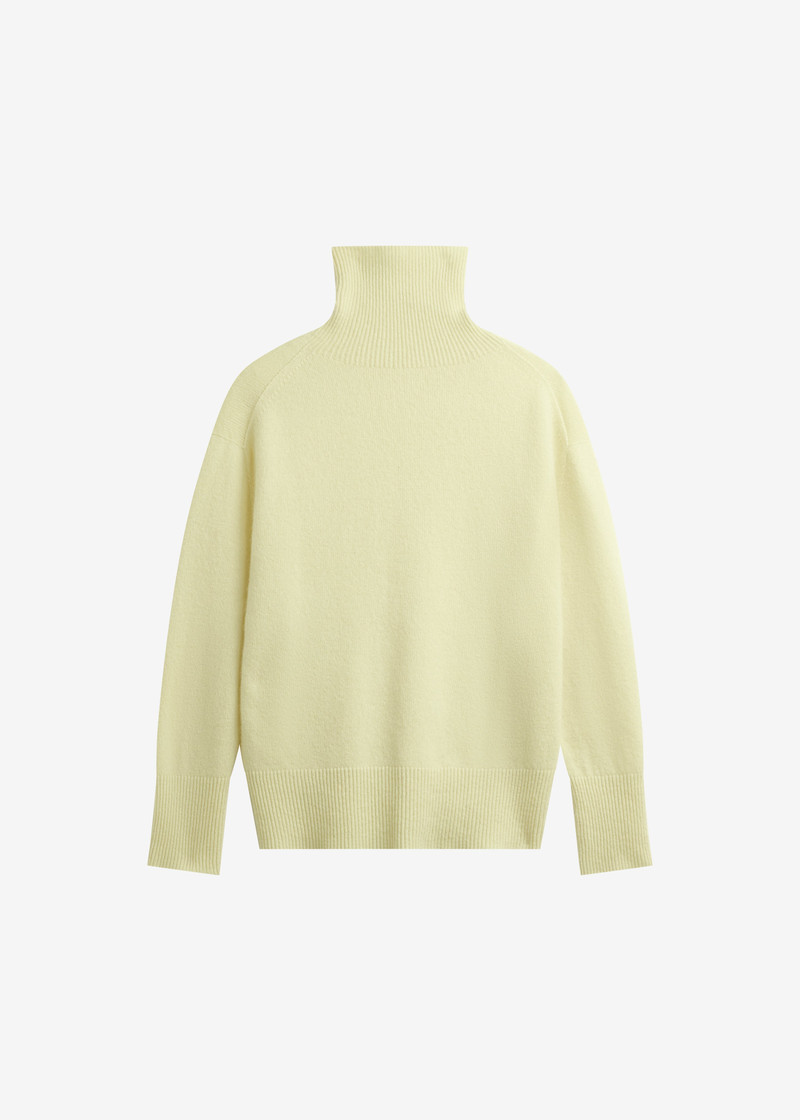 Alster Wool Turtleneck Sweater - Yellow 1