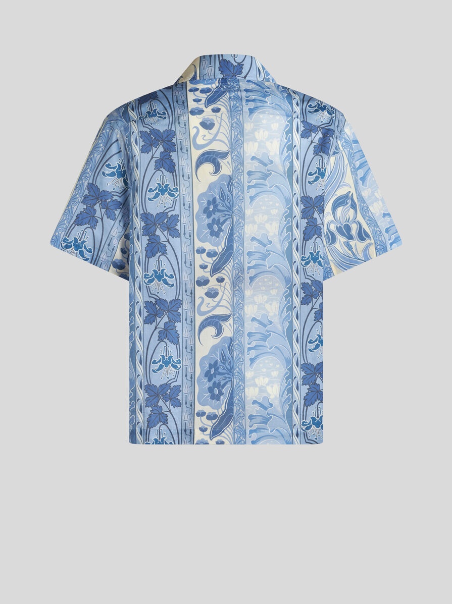 PRINTED COTTON BOWLING SHIRT - 6
