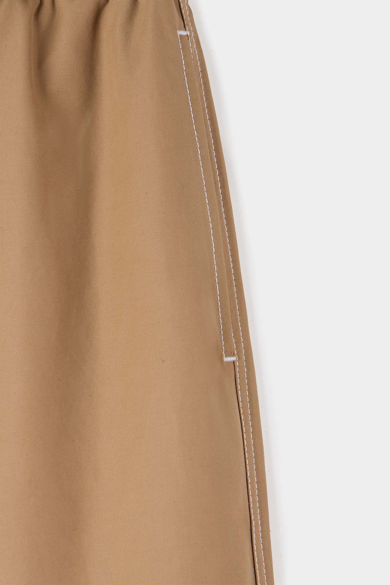 ELASTIC PANTS / dark beige 3