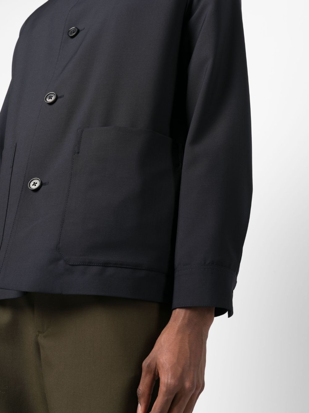 button-up shirt jacket - 5