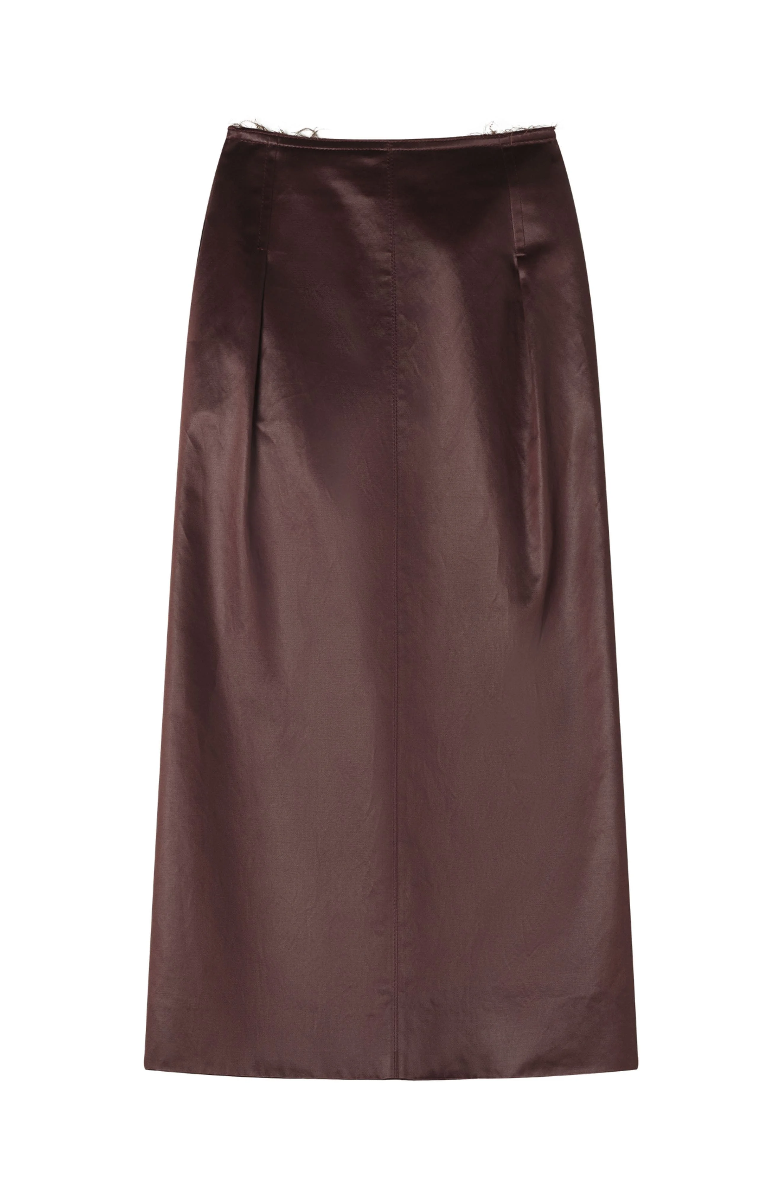 Lanvin Straight Skirt In Cotton And Viscose in Mocha at Nordstrom - 1
