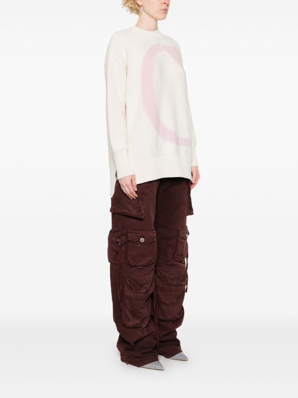intarsia-knit logo jumpers - 3