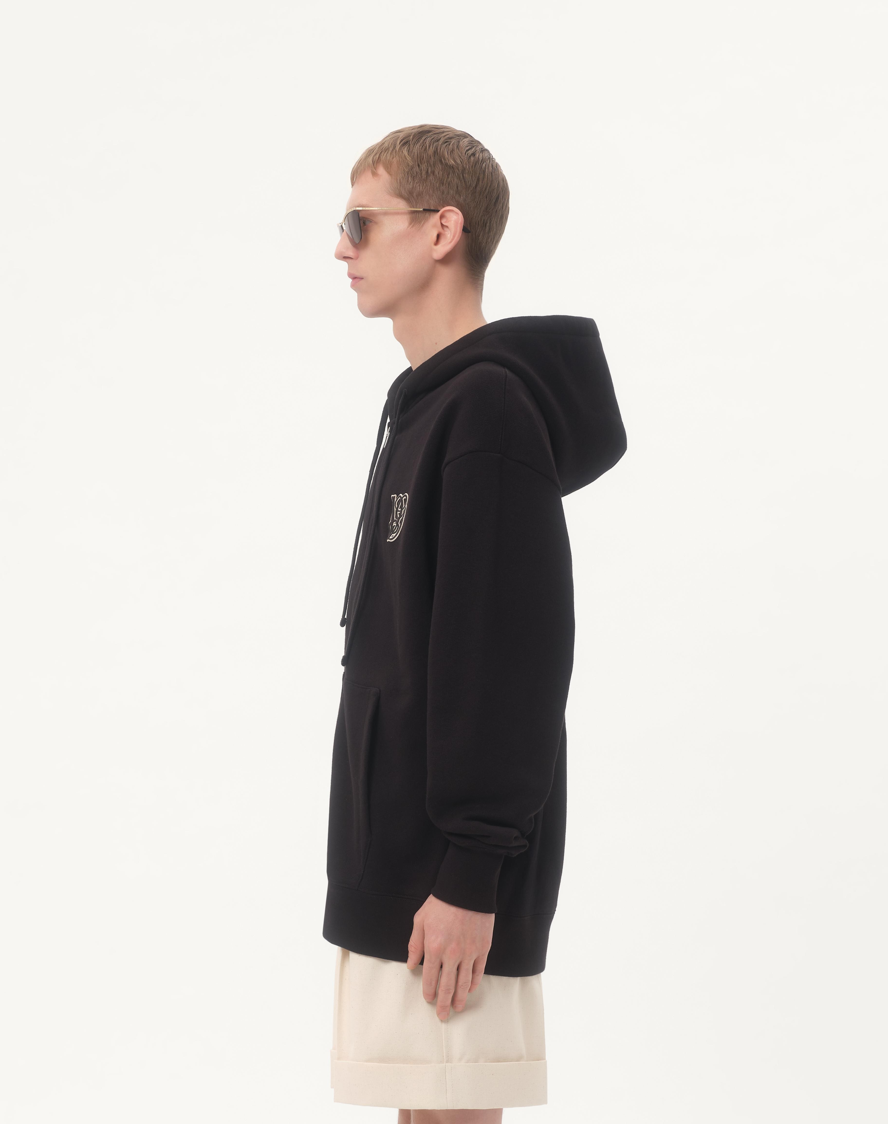 COTTON HOODED SWEATSHIRT WITH VG PATCH - 6