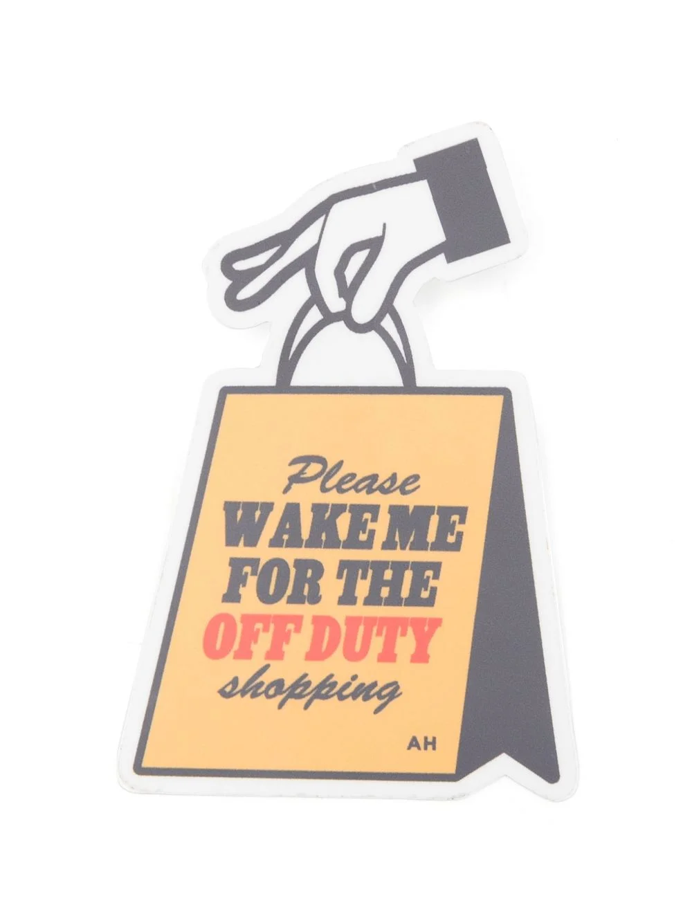 graphic-print sticker - 1