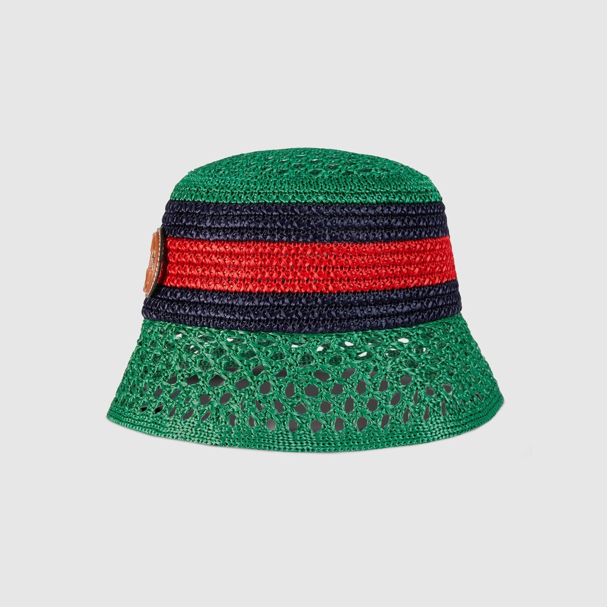 Raffia-effect viscose bucket hat - 2