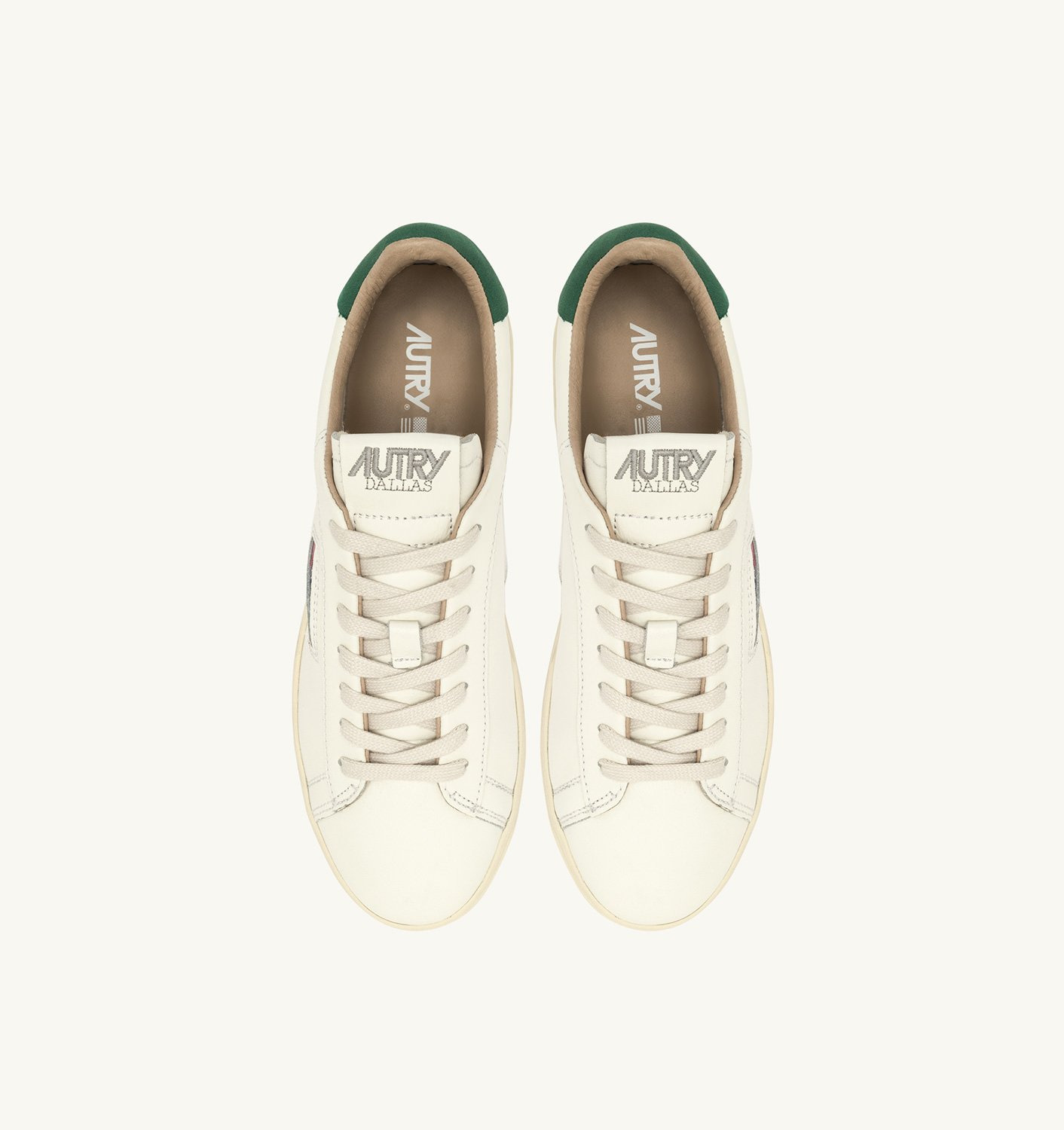 DALLAS LOW SNEAKERS IN WHITE AND AMAZON LEATHER - 5