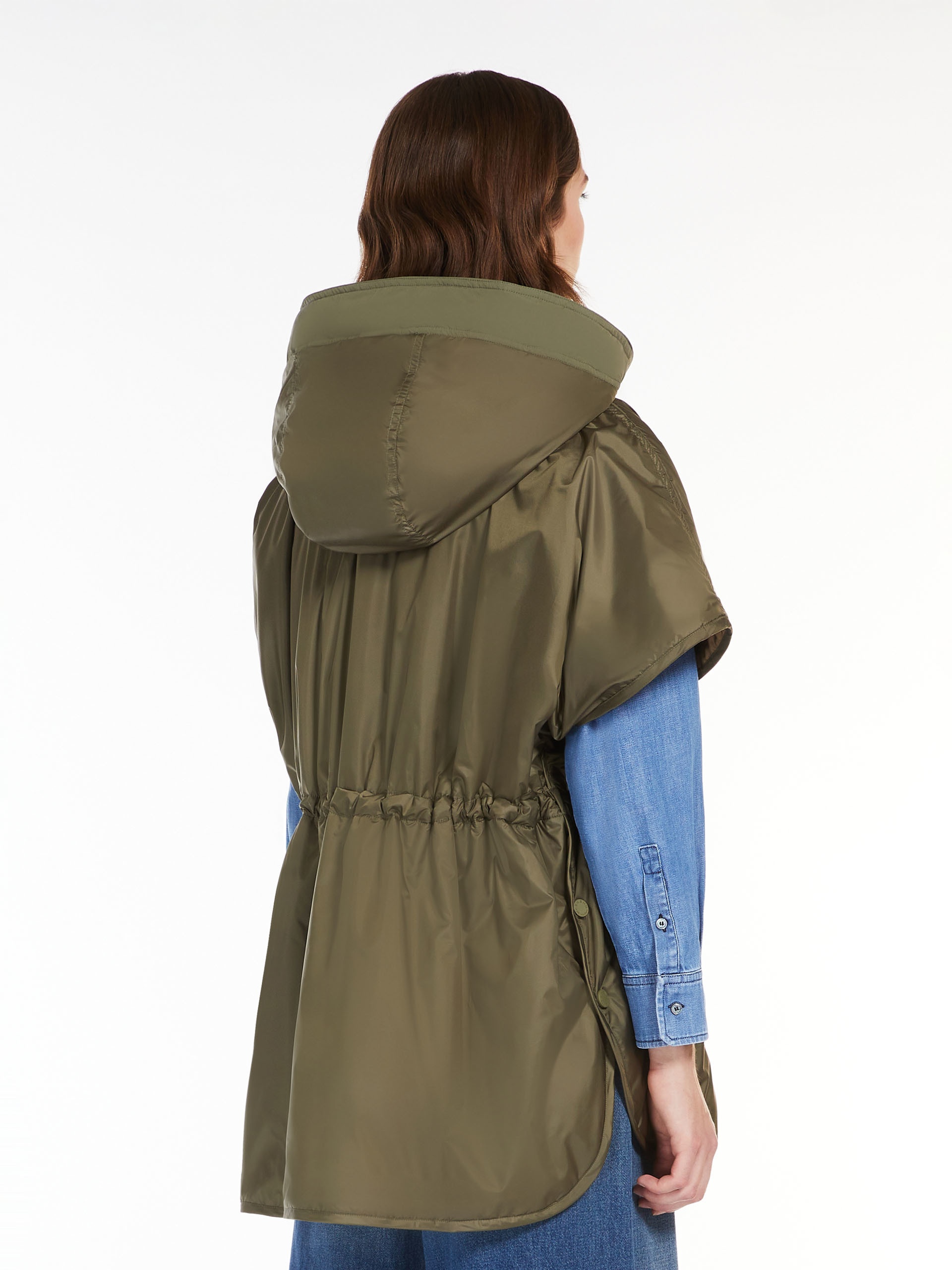 EGEMONE Water-repellent reversible canvas cape - 4