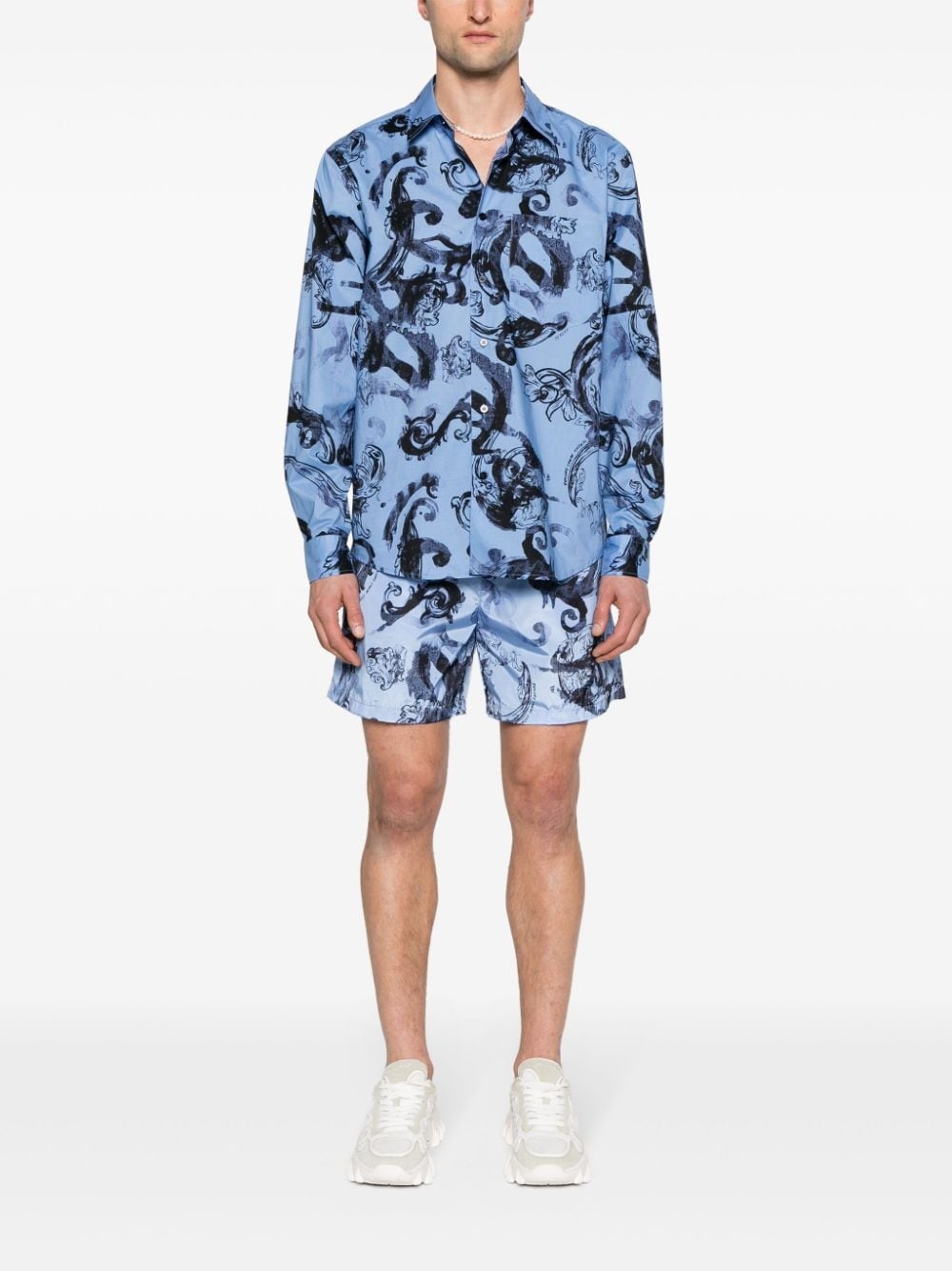 Watercolour Couture-print deck shorts - 2