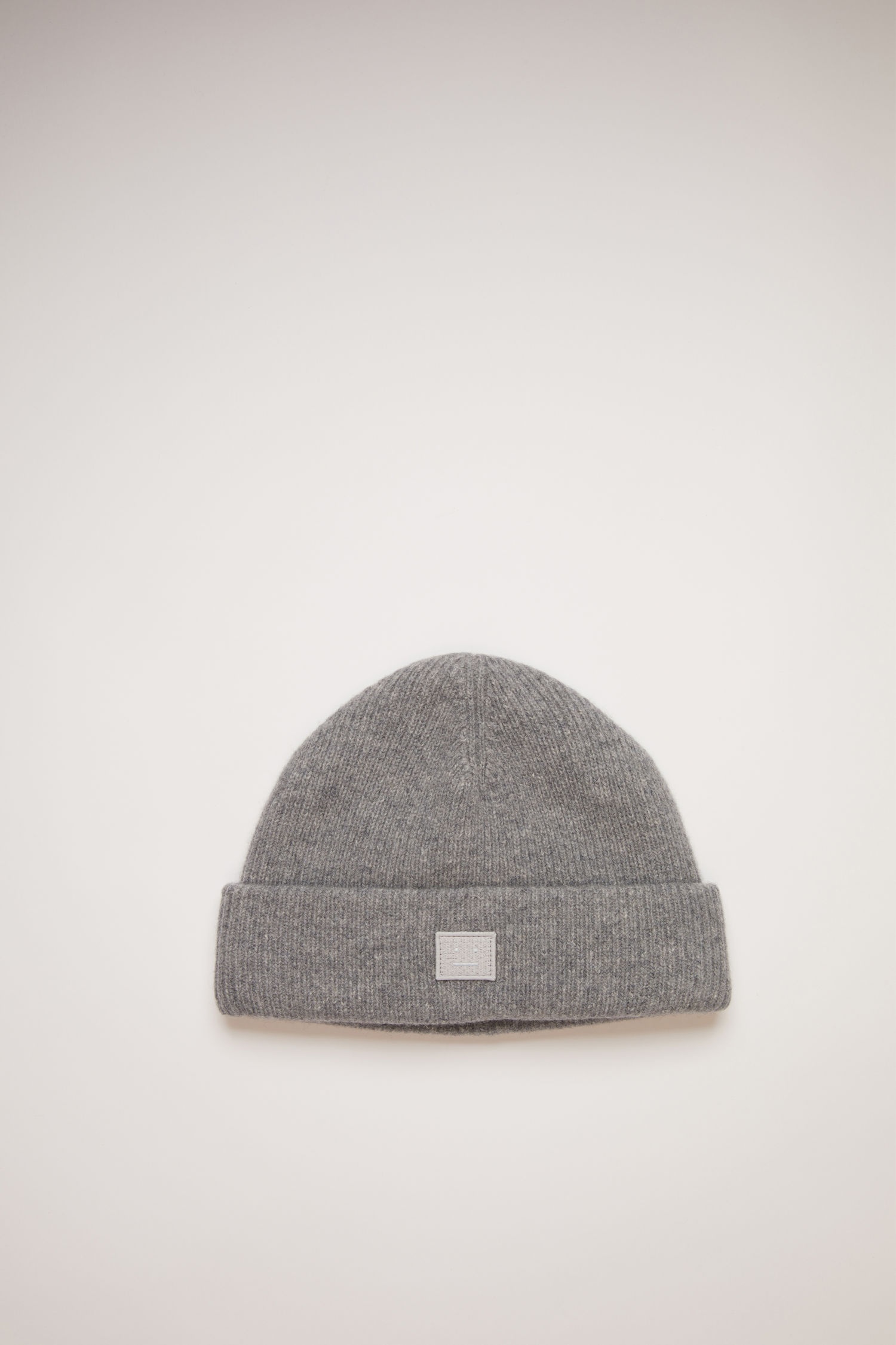 Face patch beanie grey melange - 1