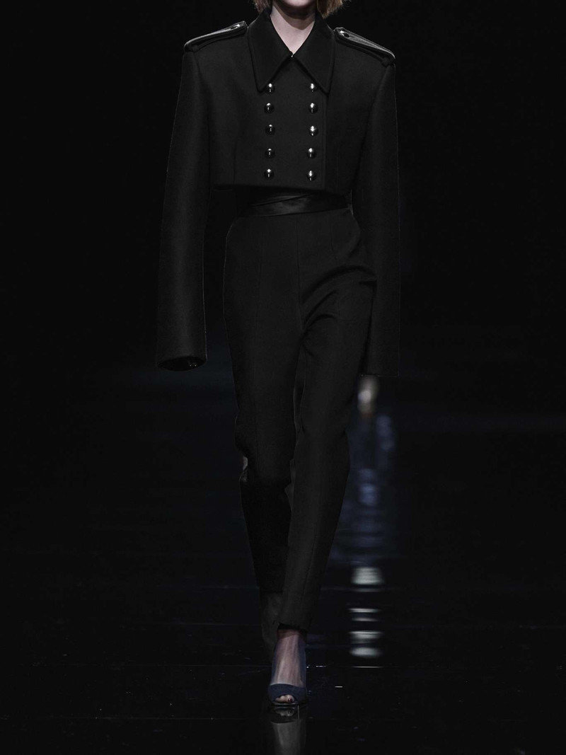 Lenro pleated satin-trimmed grain de poudre straight-leg pants 7