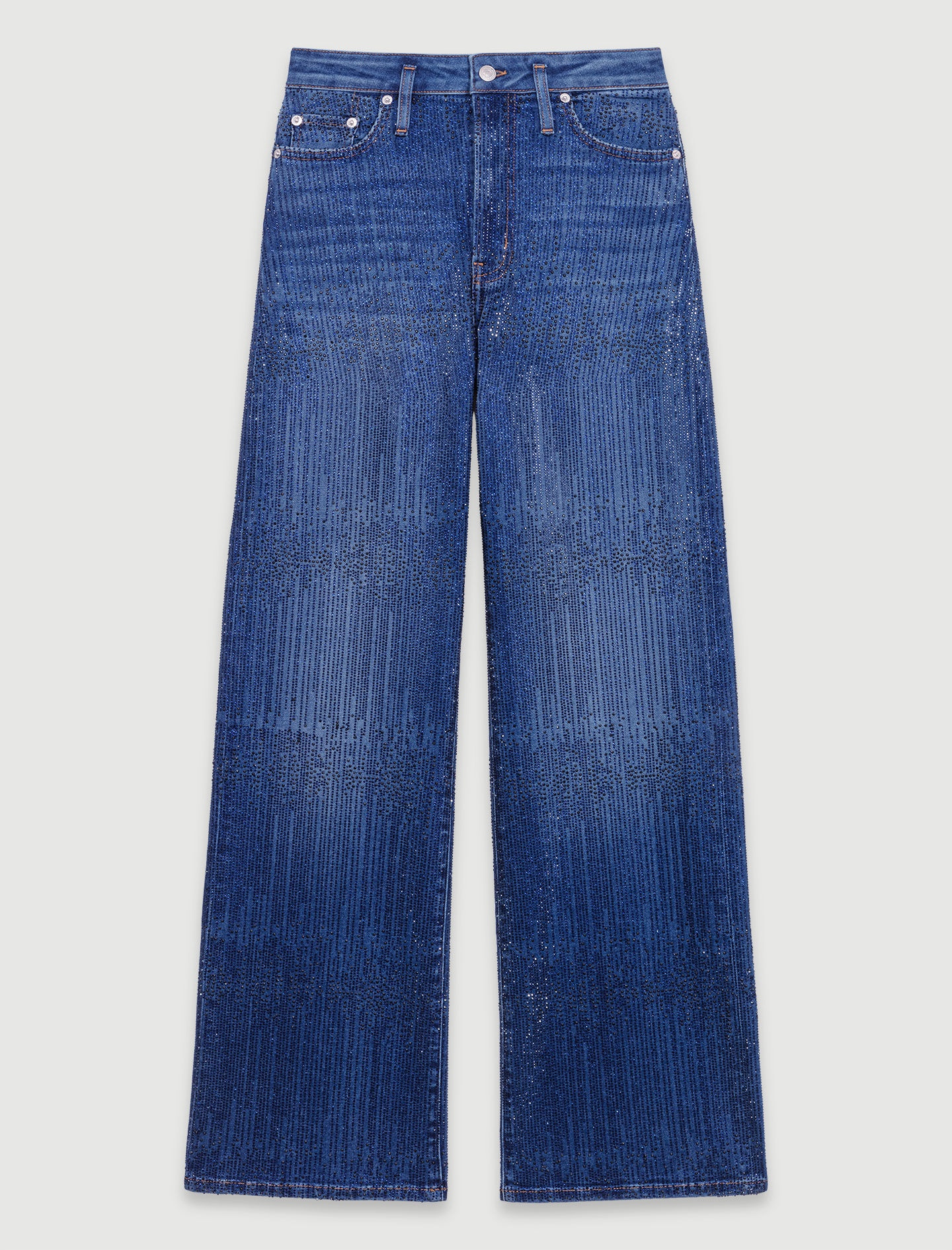Rhinestone jeans - 1
