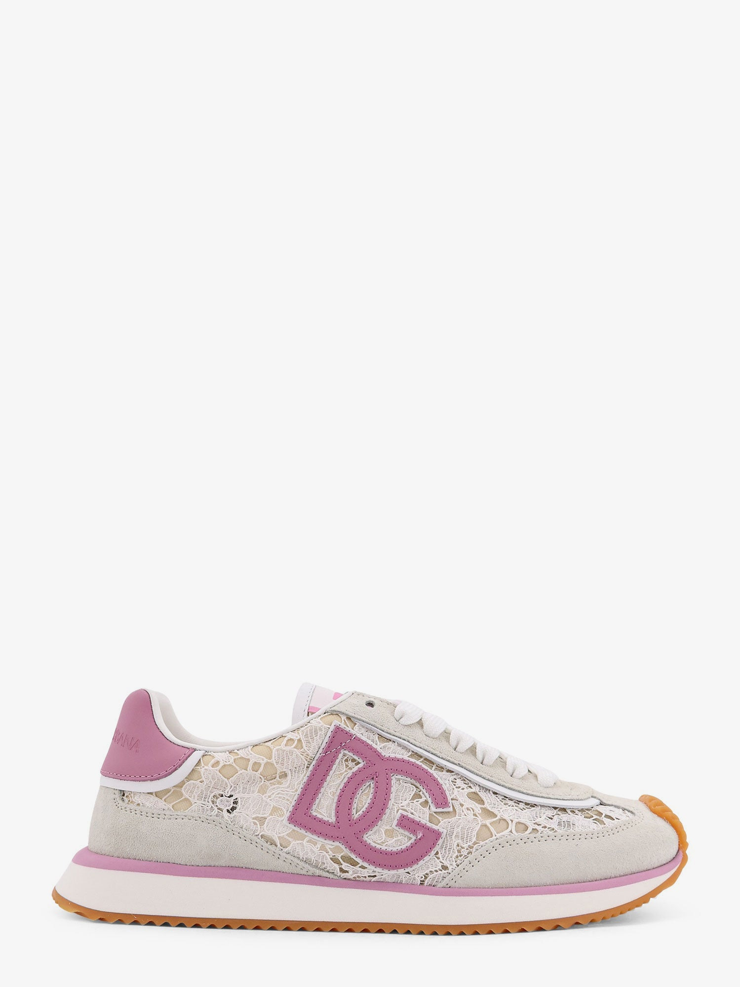 Low-Top Lace Sneakers With Suede Inserts - 1