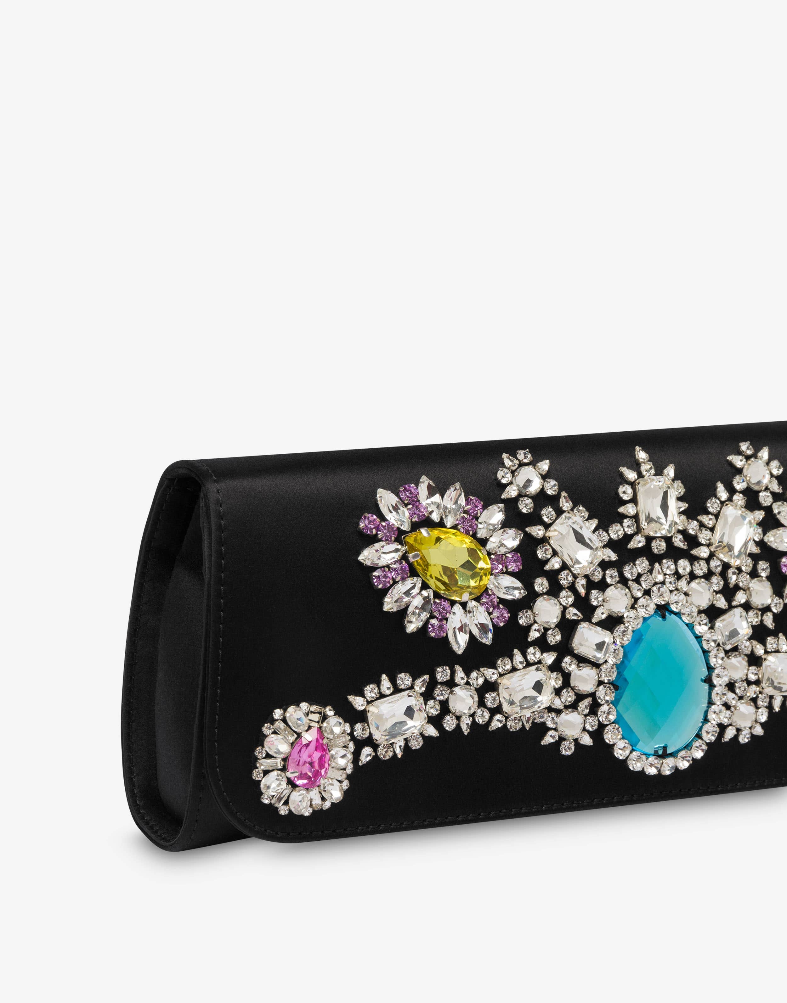 JEWELS SATIN CLUTCH - 4