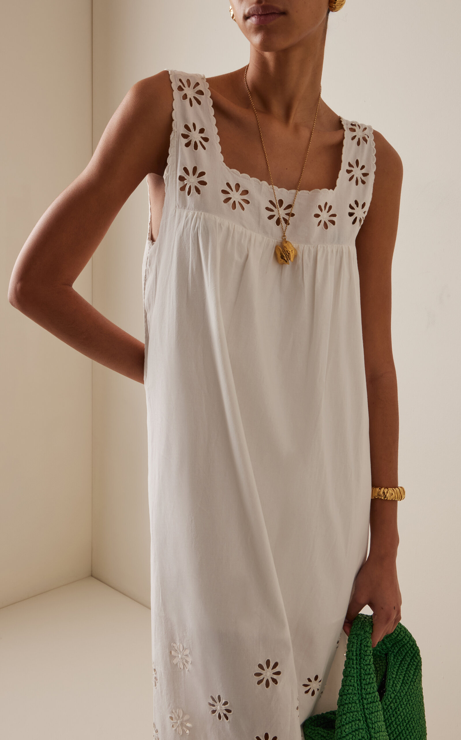 Exclusive Riviera Cecilia Cotton Maxi Dress white - 2