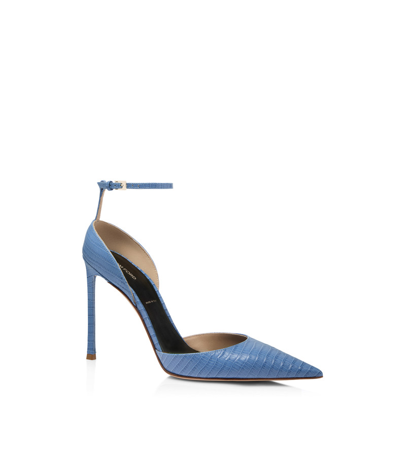TOM FORD TEJUS-EFFECT PRINTED LEATHER VERTIGO ANKLE STRAP PUMP outlook