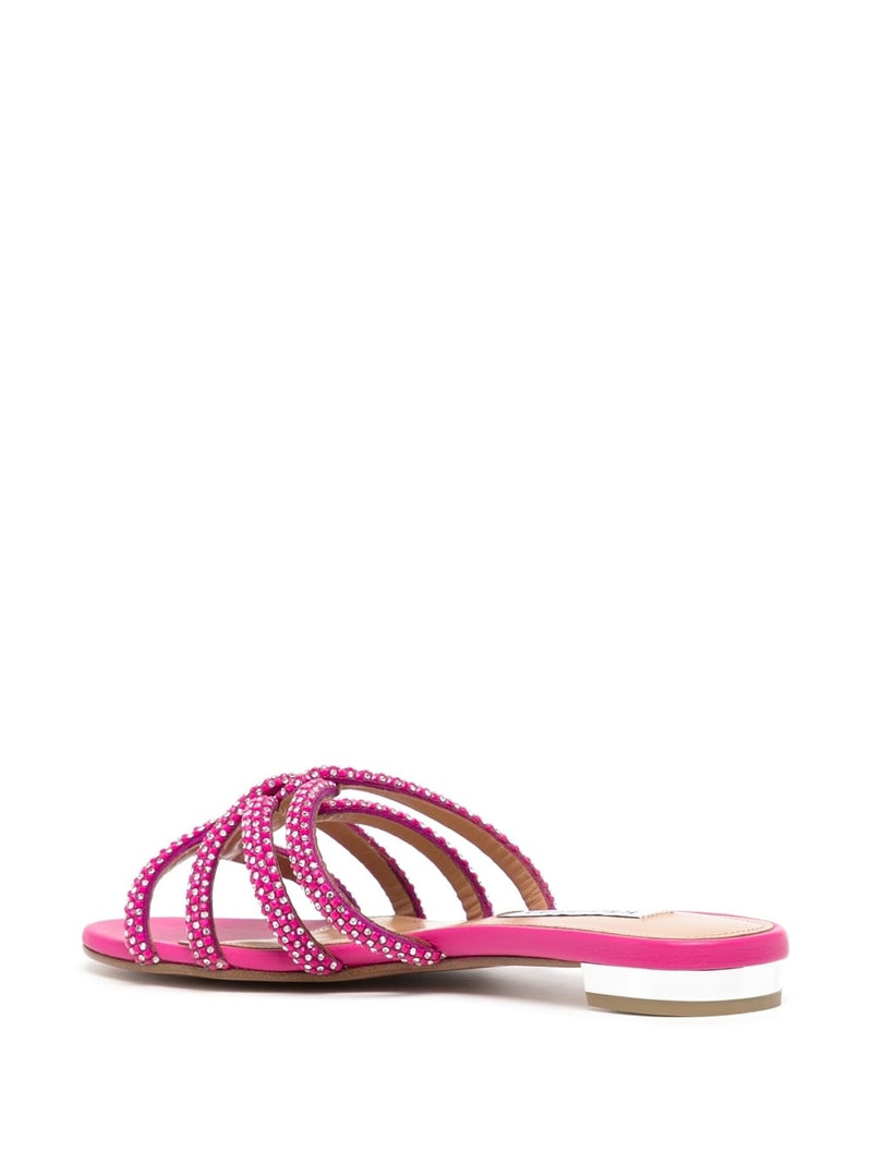 crystal-embellished flat sandals 3
