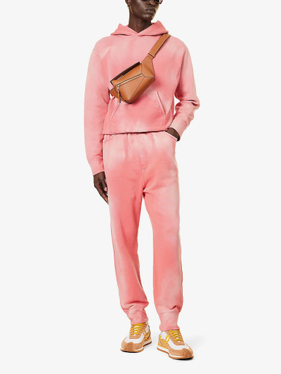 Loewe Faded-wash brand-embroidered cotton-jersey jogging bottoms outlook