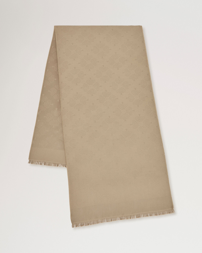 Mulberry Tree Rectangular Scarf
Linen Green Cotton Silk Blend 1