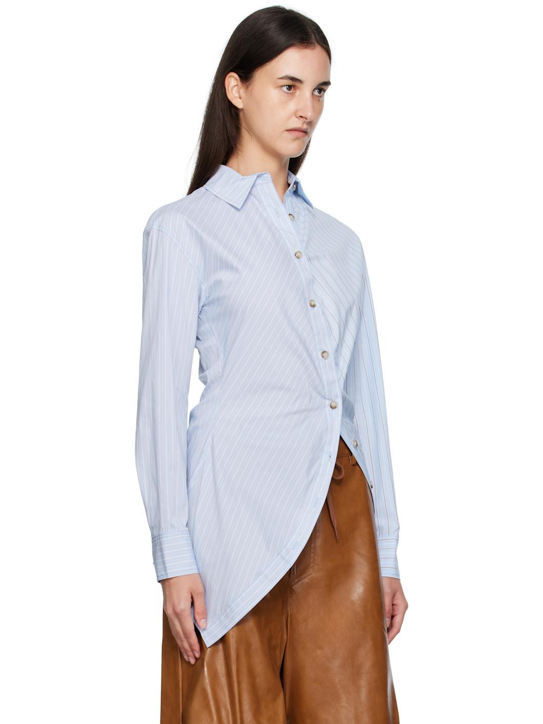 Blue Twist Check Shirt - 2