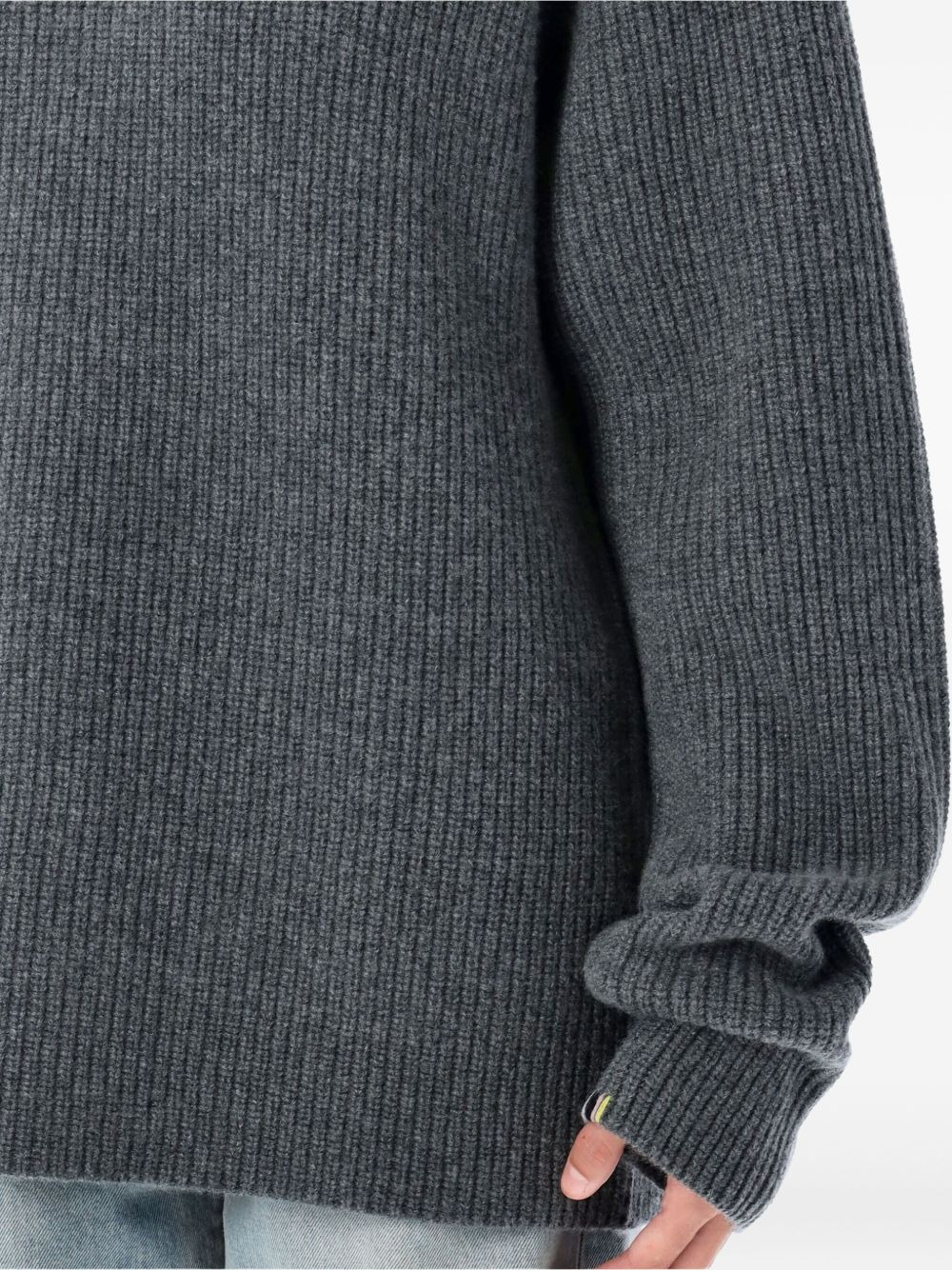 ribbed cashmere sweater - 4