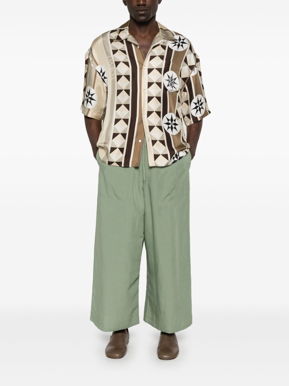 Anagram-patch trousers - 2