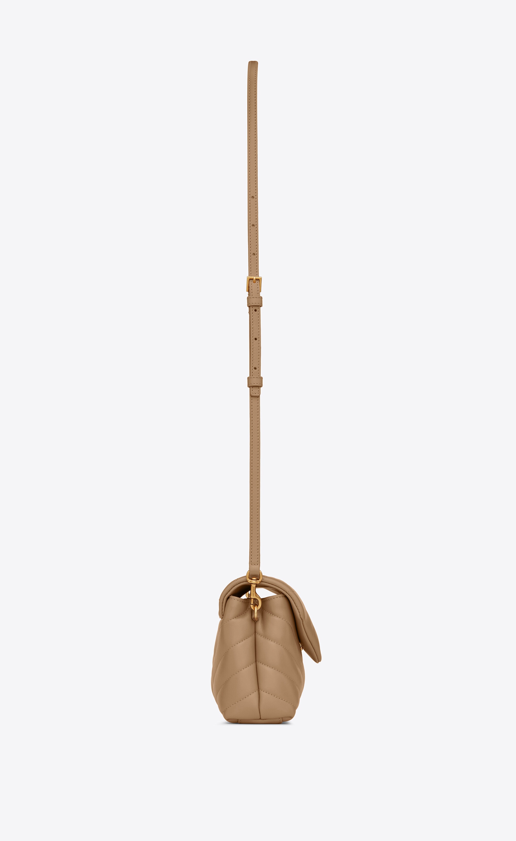 loulou toy strap bag in matelassé  "y" leather - 4