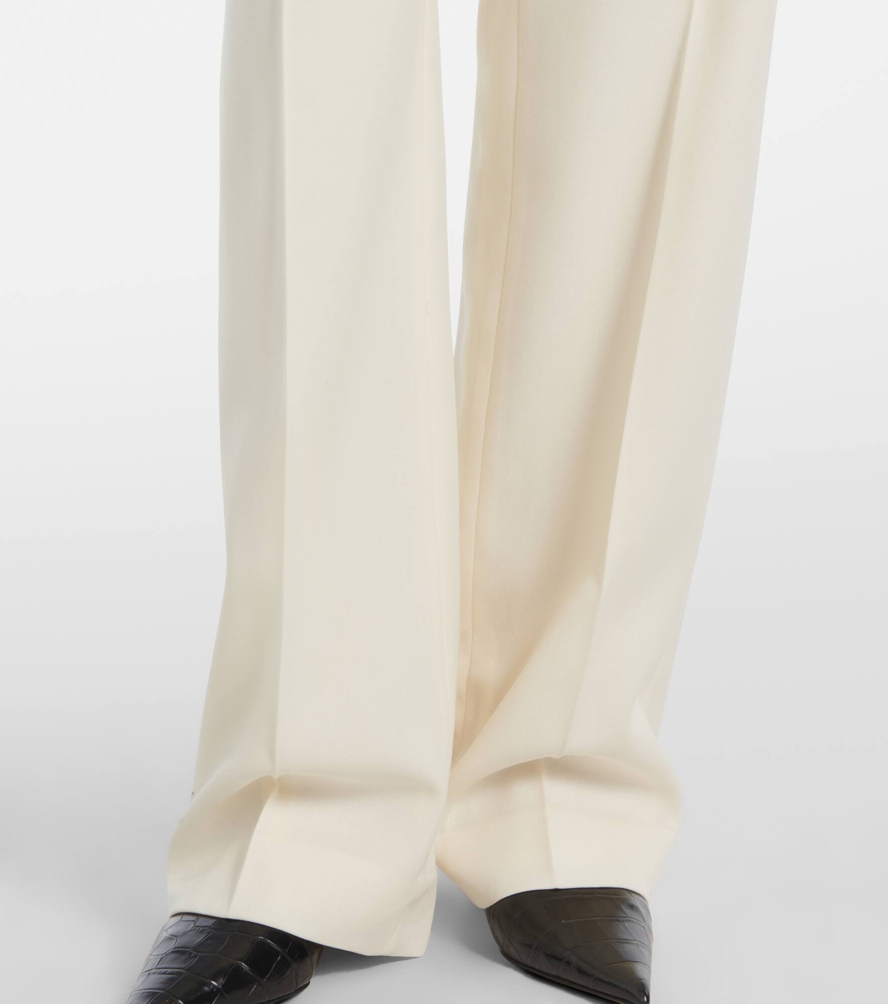 Low-rise wool pants - 5