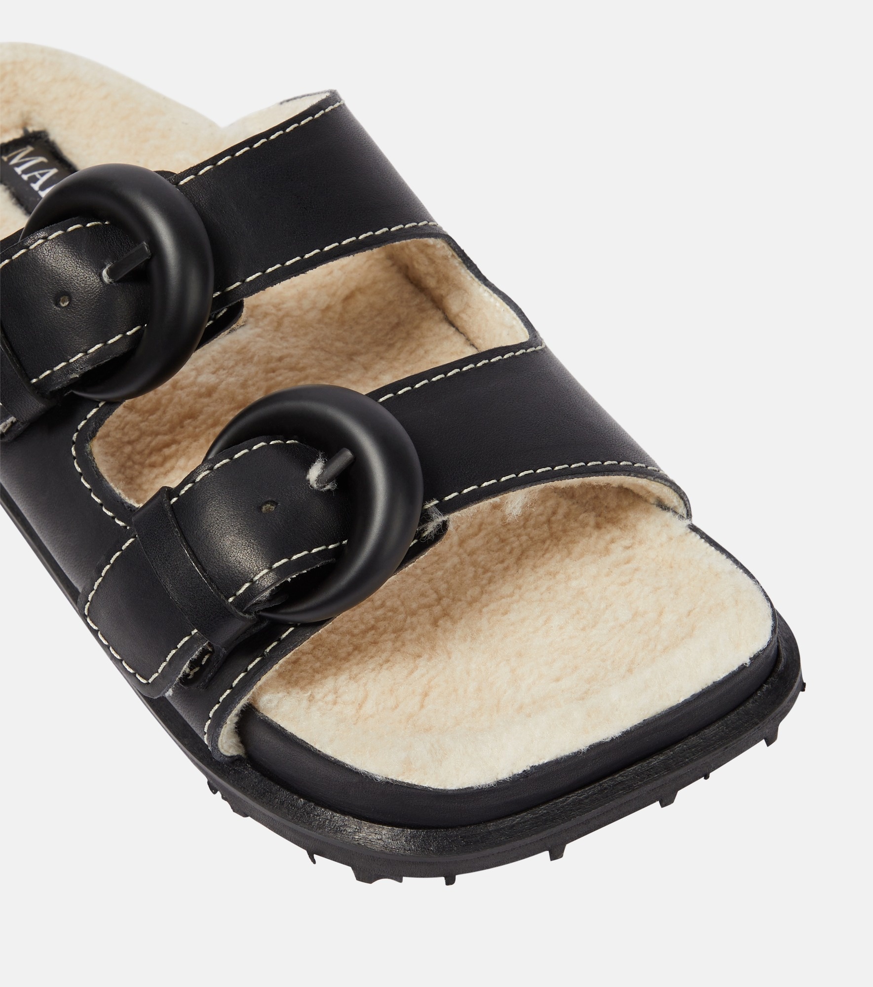 Leather slides - 6