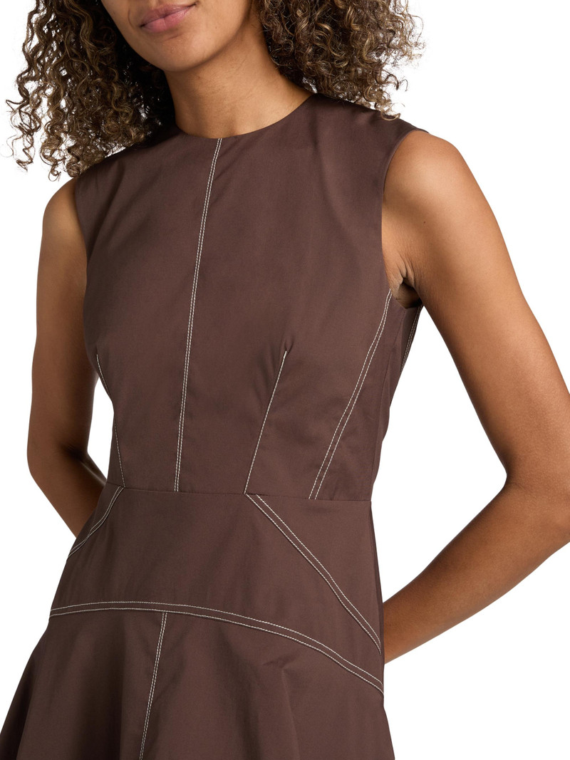 Women's Karrigan Cotton Minidress - Dark Mocha 6