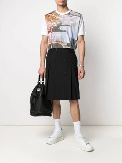 Comme des Garçons Homme Plus double-breasted cropped wool trousers outlook